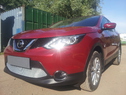 Защита радиатора для Nissan Qashqai c 2014г. хром