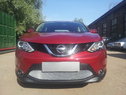 Защита радиатора для Nissan Qashqai c 2014г. хром