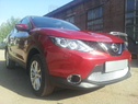 Защита радиатора для Nissan Qashqai c 2014г. хром